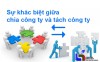 Sự khác biệt giữa chia công ty và tách công ty là gì?