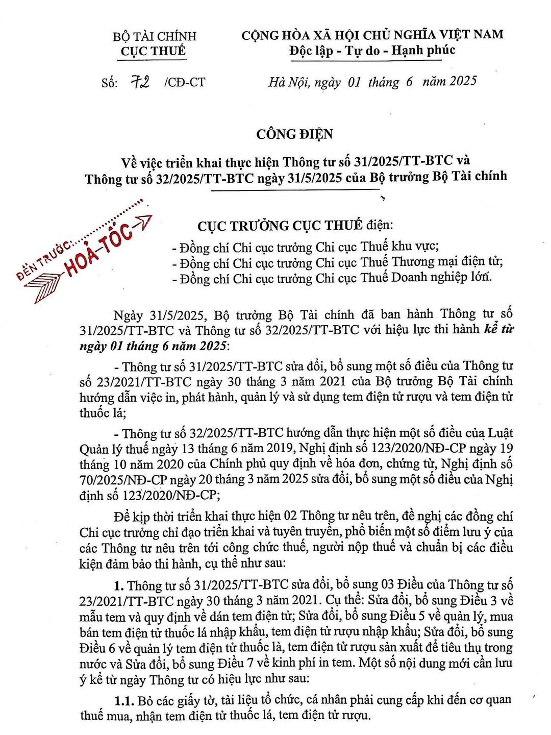 cong dien 72 CT ngay1 6 2025