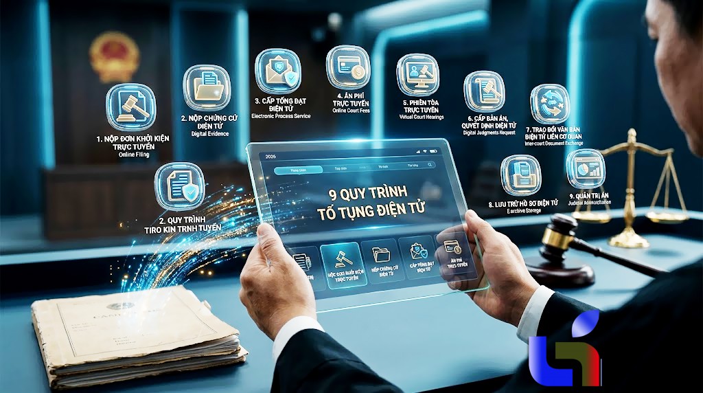 9 thủ tục tại Tòa án được thực hiện online từ 01/3/2026