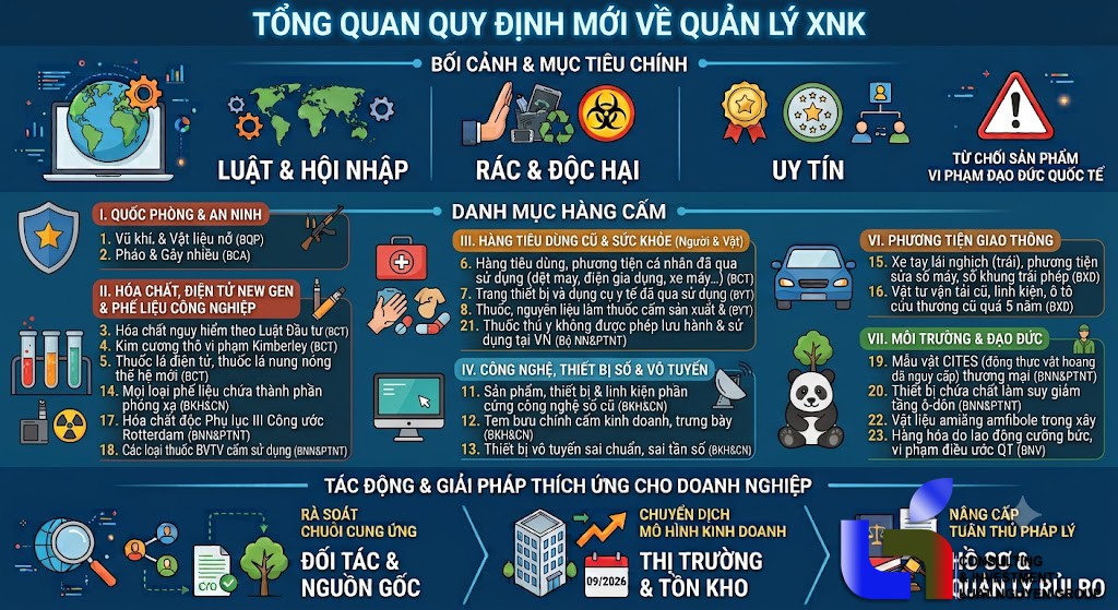 Nghị định 292/2026/NĐ-CP: 23 nhóm hàng hóa cấm nhập khẩu mới