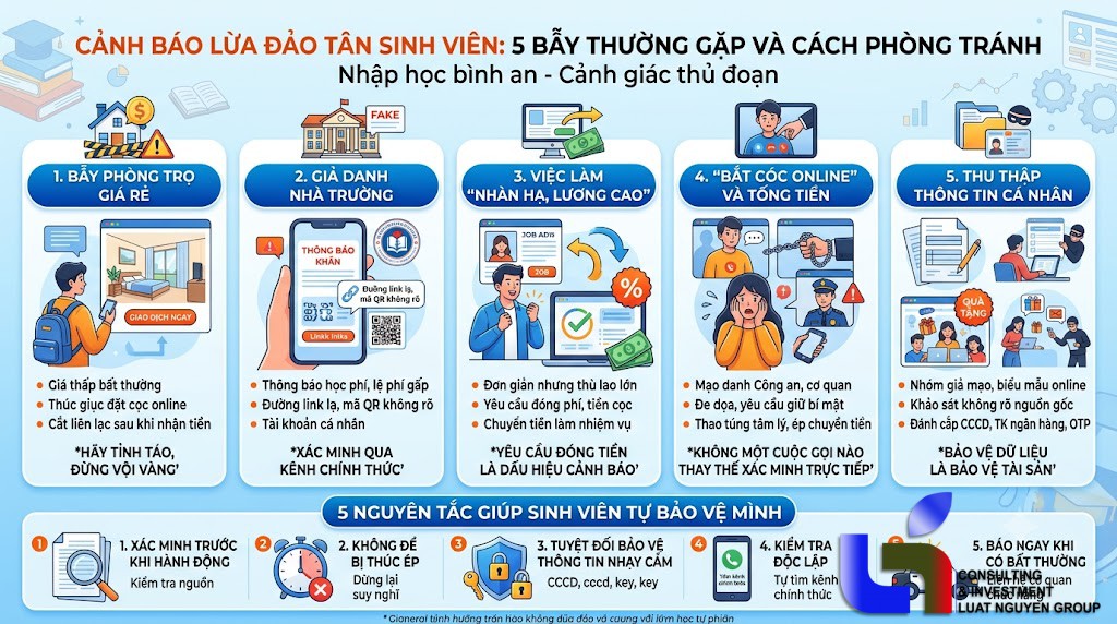 Tân sinh viên cần cảnh giác 5 “bẫy” lừa đảo trước năm học mới