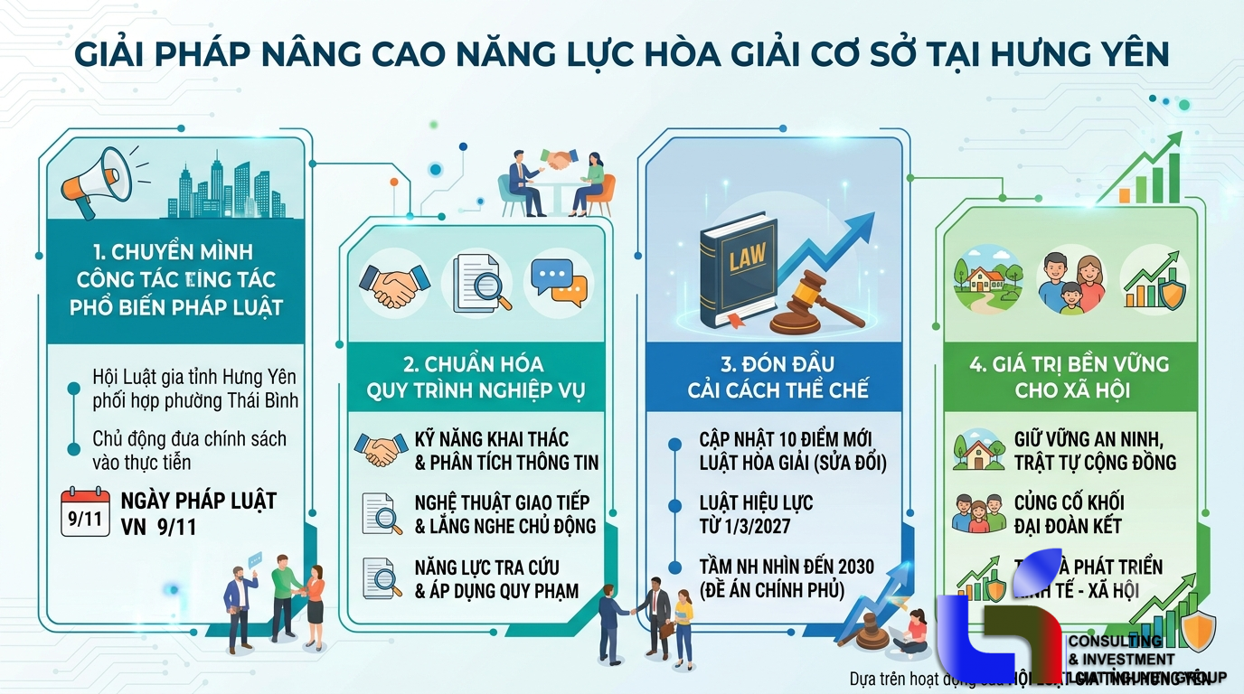 Giải pháp nâng cao năng lực hòa giải cơ sở tại Hưng Yên