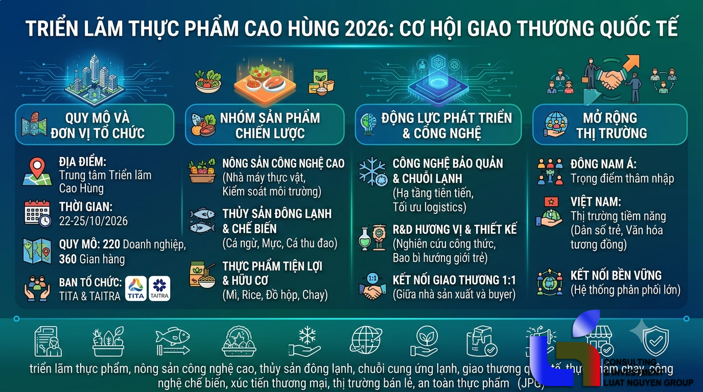 Cơ Hội Giao Thương Thực Phẩm Tại Sự Kiện Quốc Tế Cao Hùng