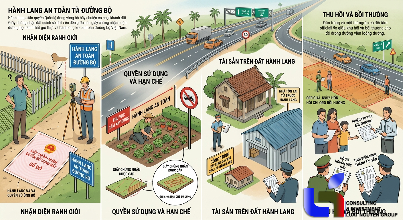 Đất trong hành lang an toàn đường bộ được dùng ra sao?