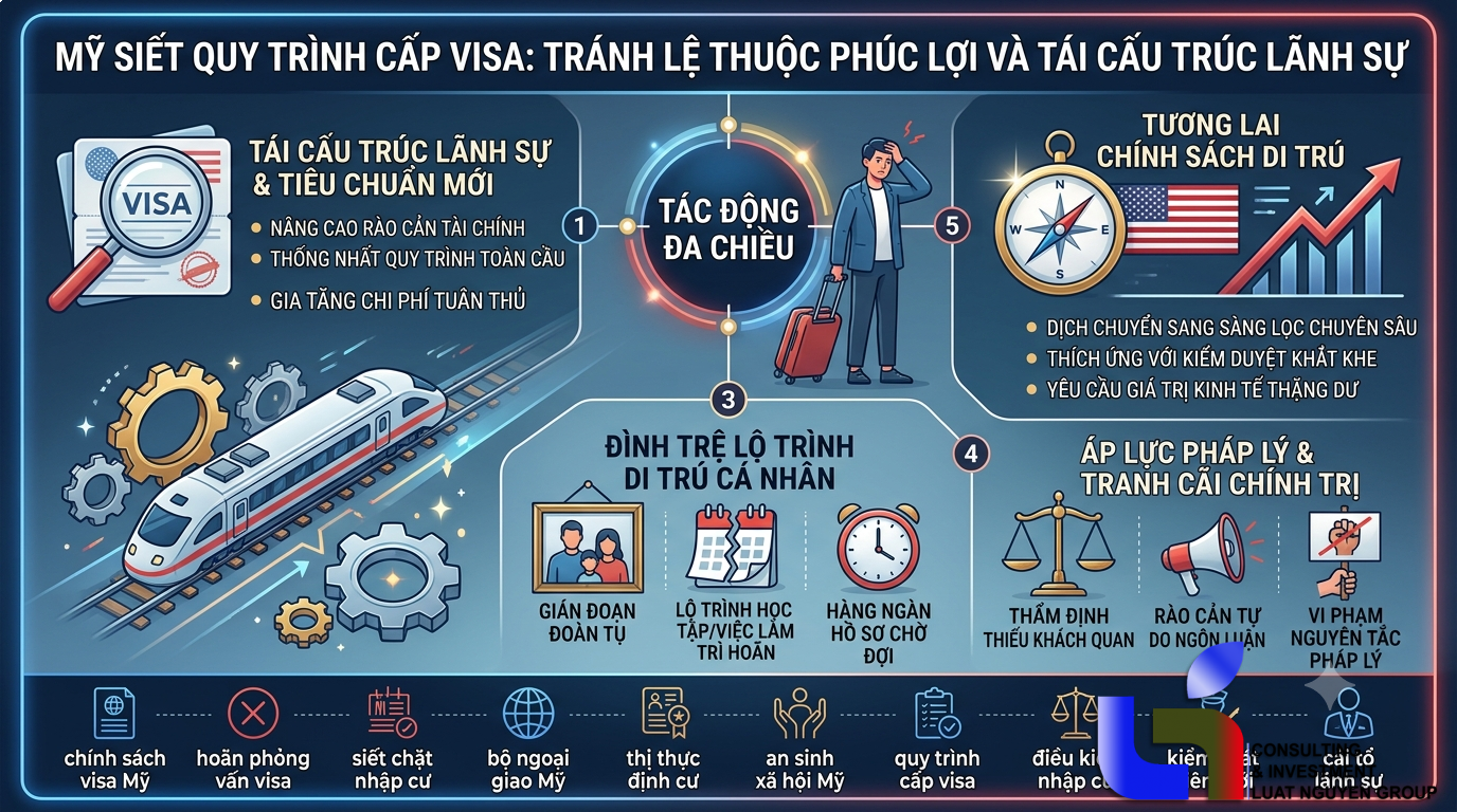 Tránh lệ thuộc phúc lợi: Mỹ siết quy trình cấp Visa