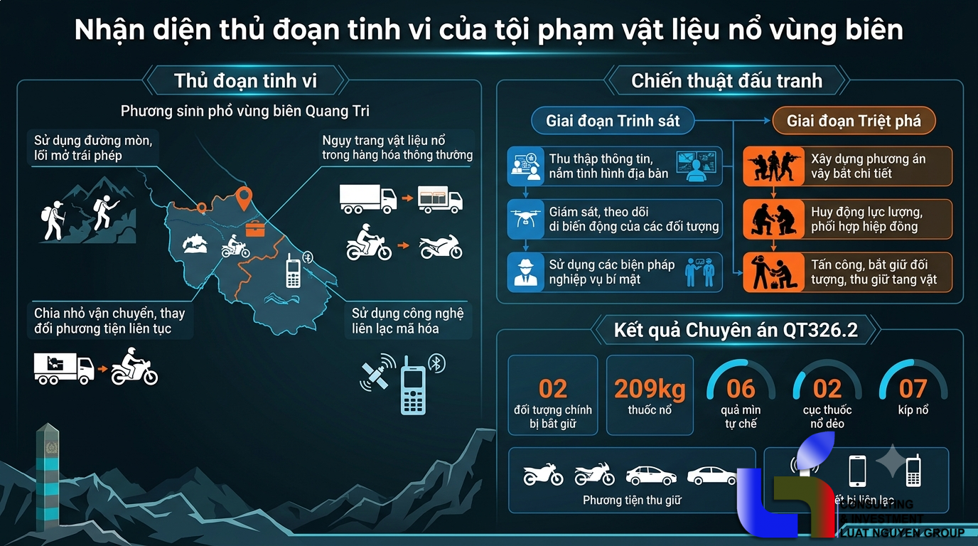 Quảng Trị: Đấu trí triệt phá đường dây vật liệu nổ xuyên biên giới