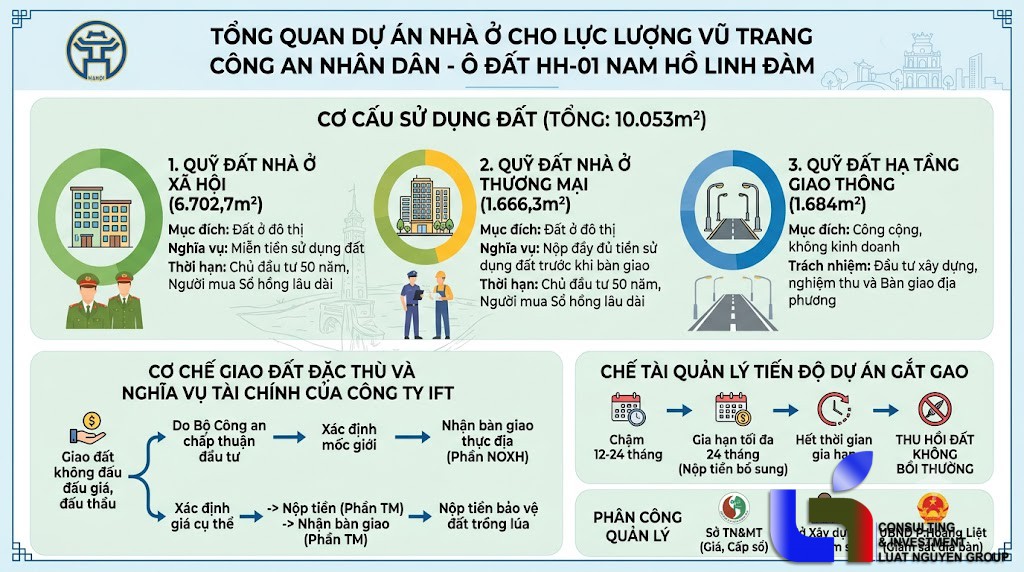 Hà Nội giao hơn 10.000m² đất ô HH-01 Nam Hồ Linh Đàm cho công ty IFT: Cấu trúc pháp lý và những lưu ý quan trọng