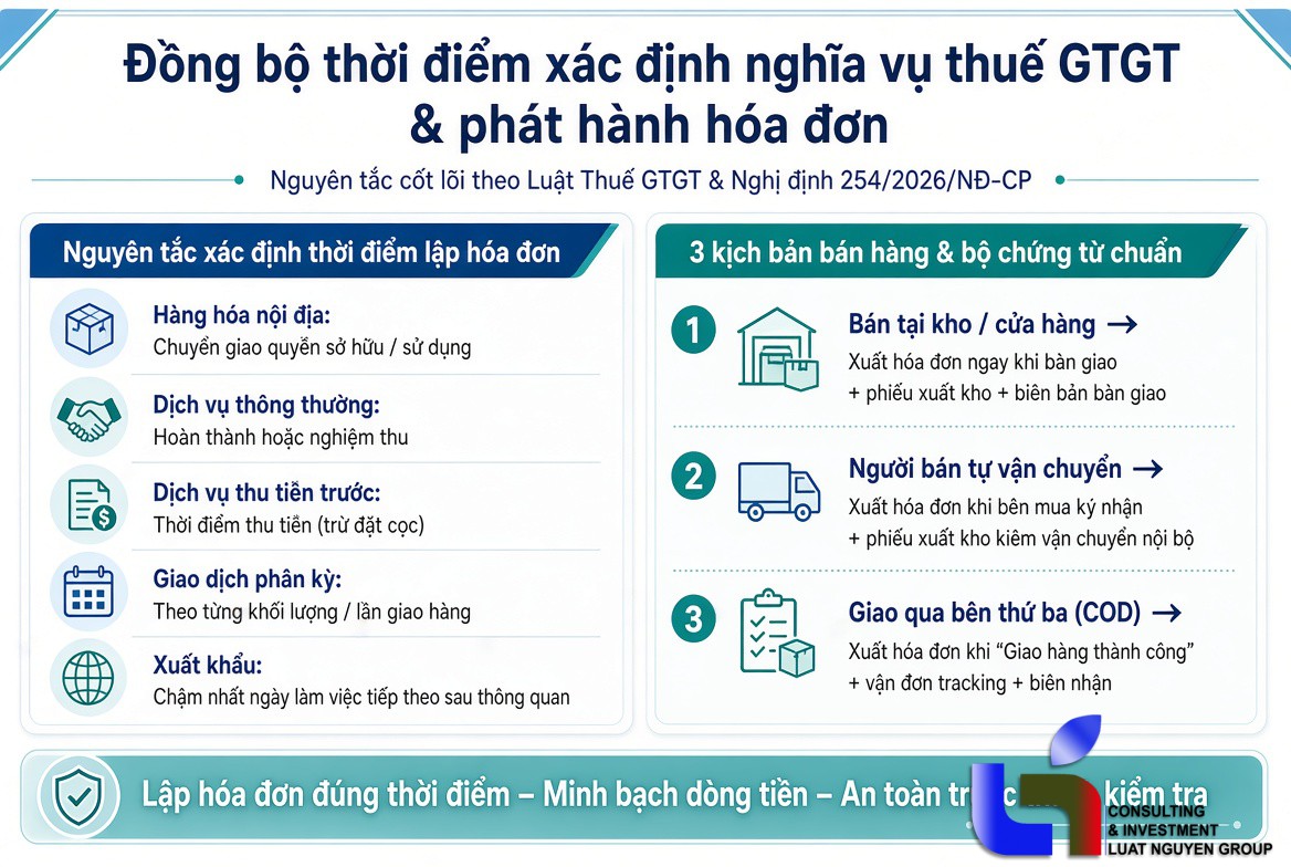 Nghị Định 254/2026/NĐ-CP: Chuẩn Hóa Thời Điểm Lập Hóa Đơn Và Thuế GTGT