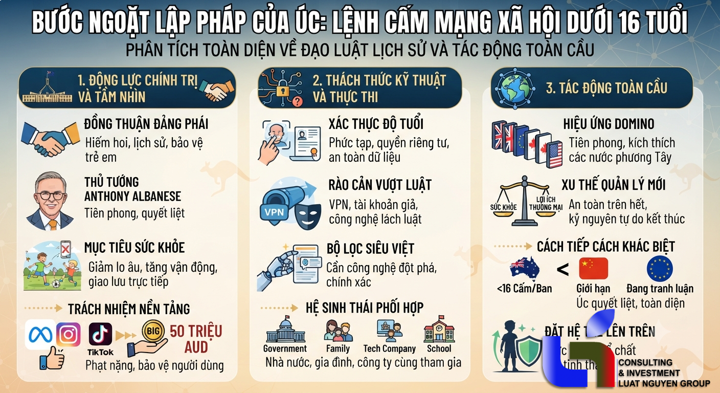 Úc chính thức cấm mạng xã hội đối với trẻ dưới 16 tuổi