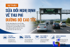 Dự thảo mới về thu phí đường bộ cao tốc