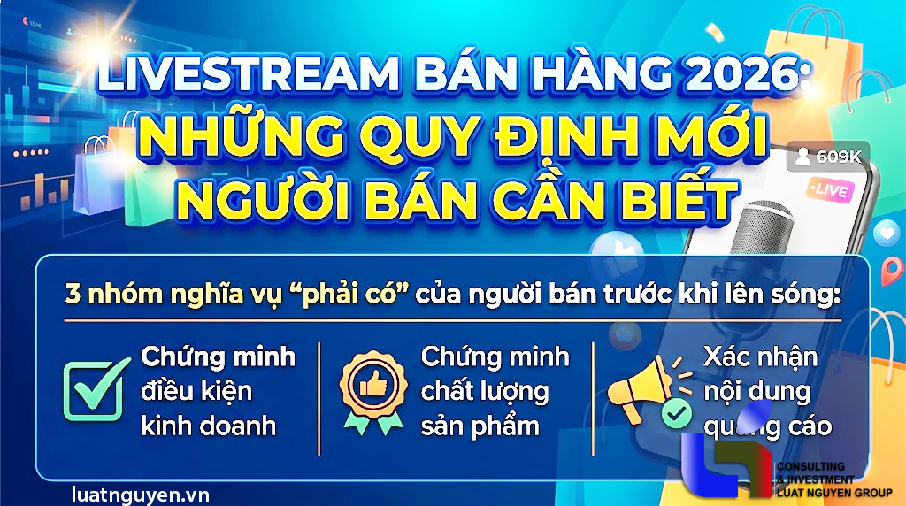 Livestream bán hàng 2026: Những quy định mới người bán cần biết