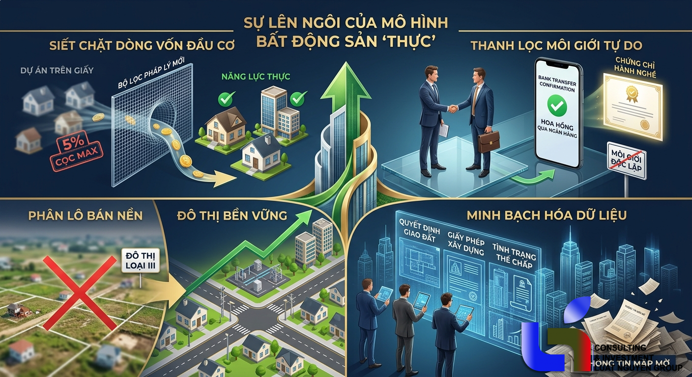 Xu hướng dòng tiền bất động sản dưới tác động của khung pháp lý mới