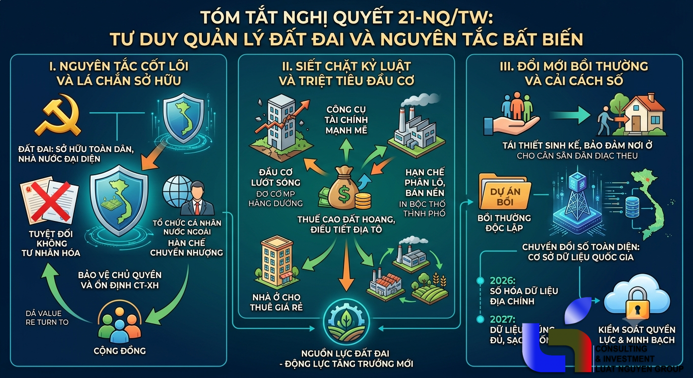 Bước ngoặt chiến lược trong quản lý đất đai từ Nghị quyết 21
