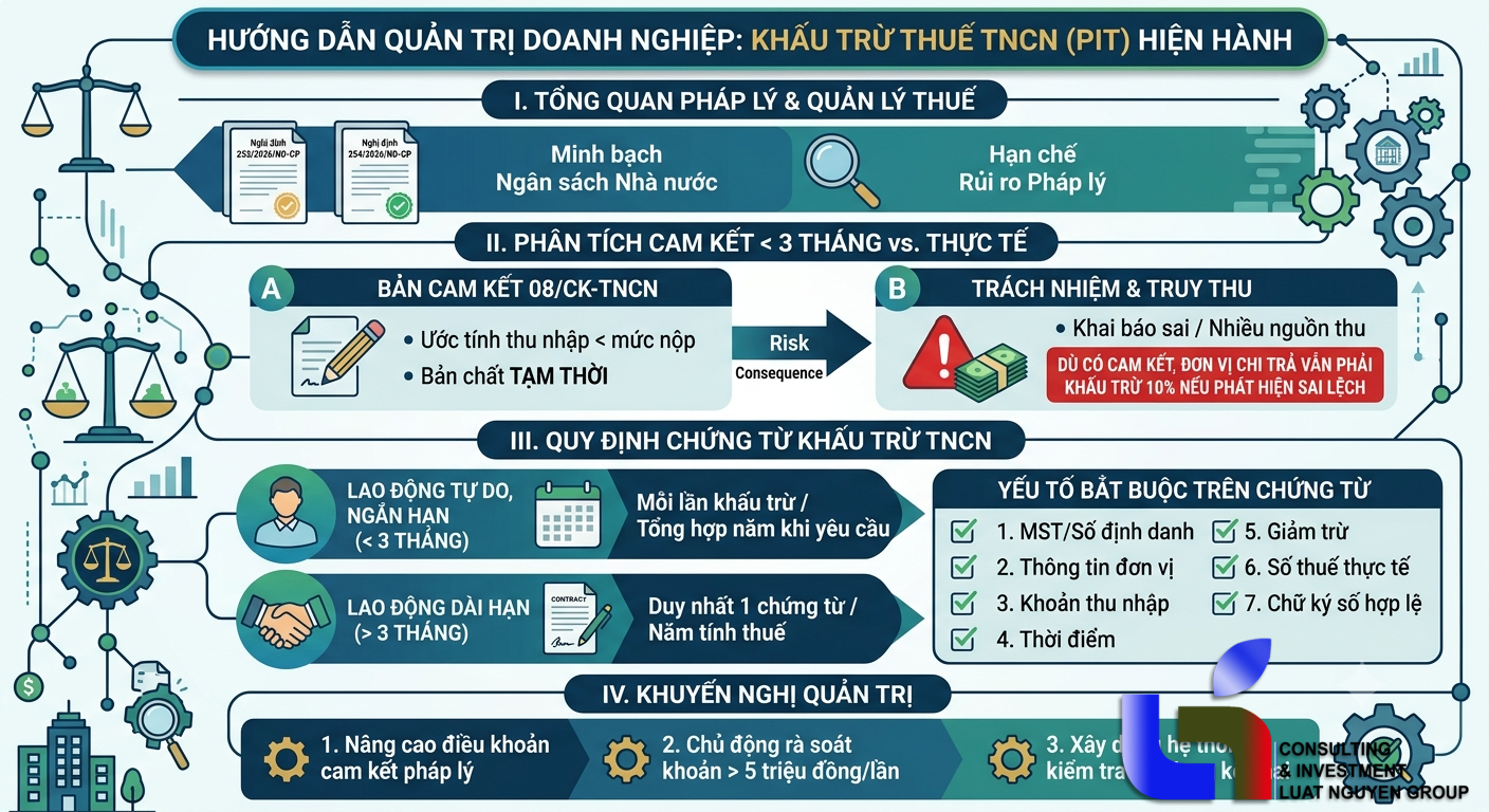 Quy định mới về khấu trừ thuế TNCN và cam kết thu nhập