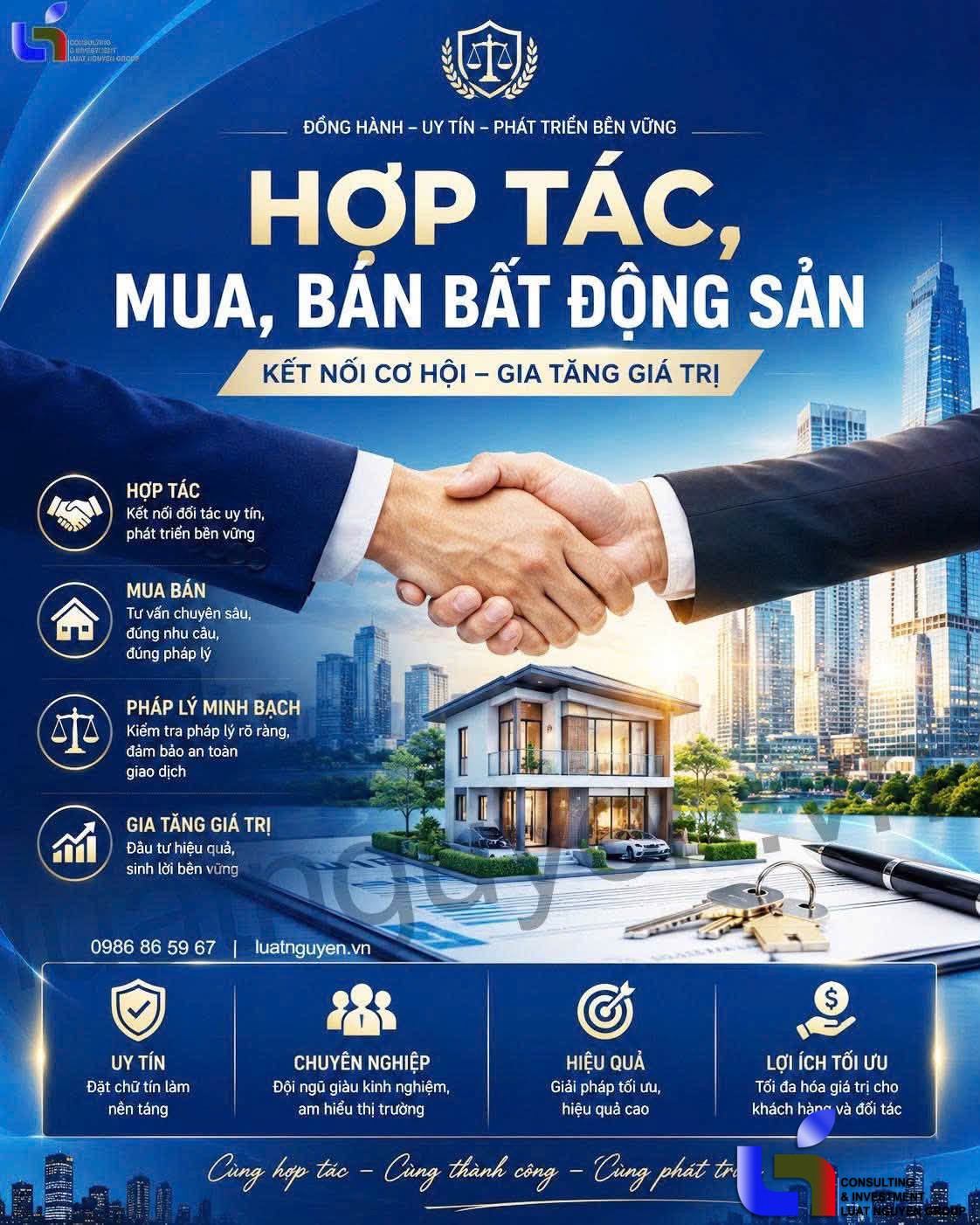 Hợp tác mua bán bất động sản an toàn, tối ưu giá trị