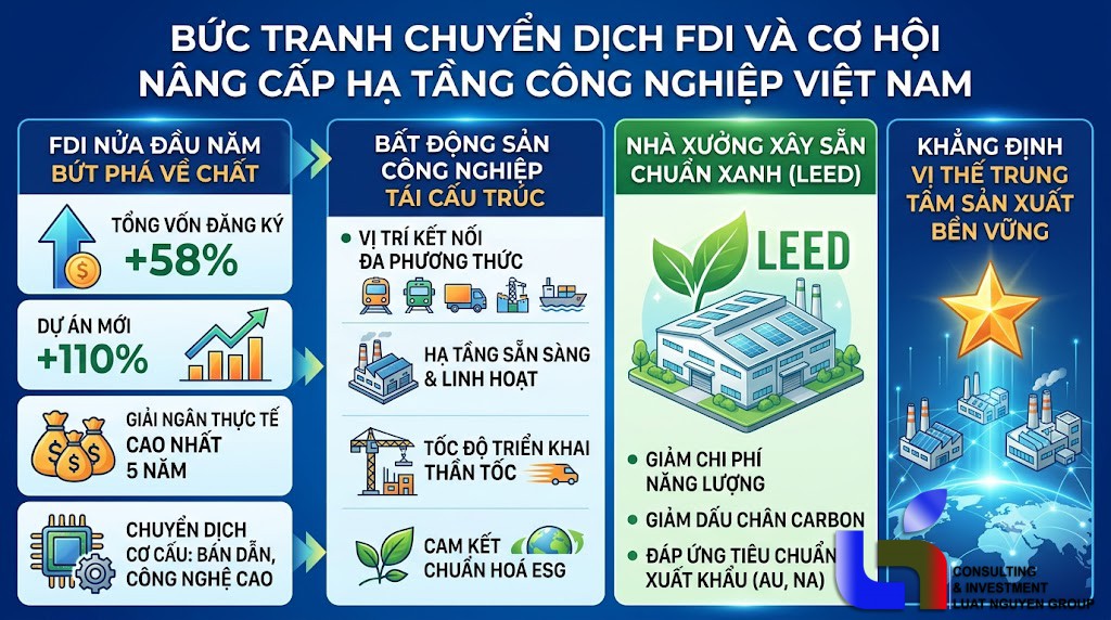 Bất động sản công nghiệp Việt Nam: Điểm sáng thu hút FDI chất lượng cao & tiêu chuẩn ESG