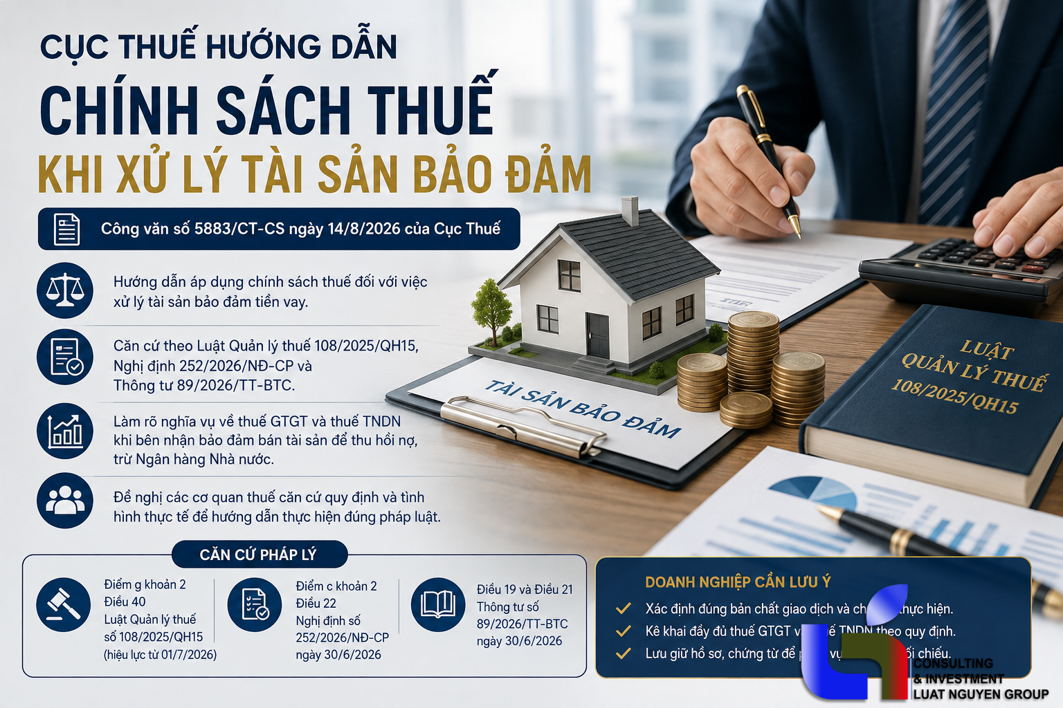 Cục Thuế hướng dẫn chính sách thuế khi xử lý tài sản bảo đảm
