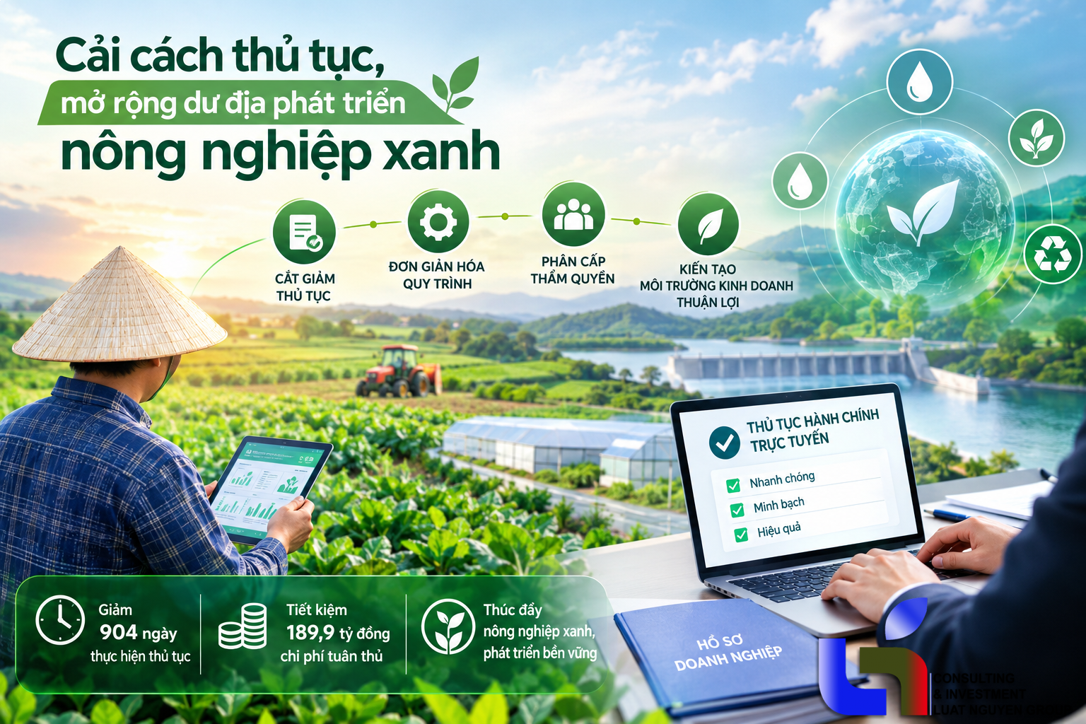 Cải cách thủ tục, mở rộng dư địa phát triển nông nghiệp xanh