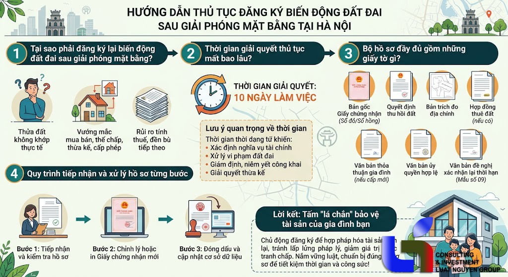Diện tích đất thay đổi sau giải phóng mặt bằng: Người dân cần làm gì để tránh rủi ro pháp lý?