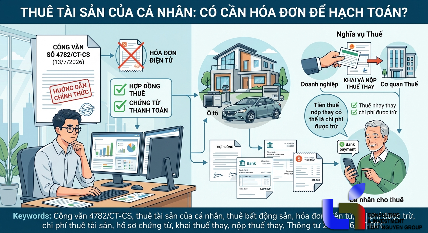 Thuê tài sản của cá nhân: Có cần hóa đơn để hạch toán?