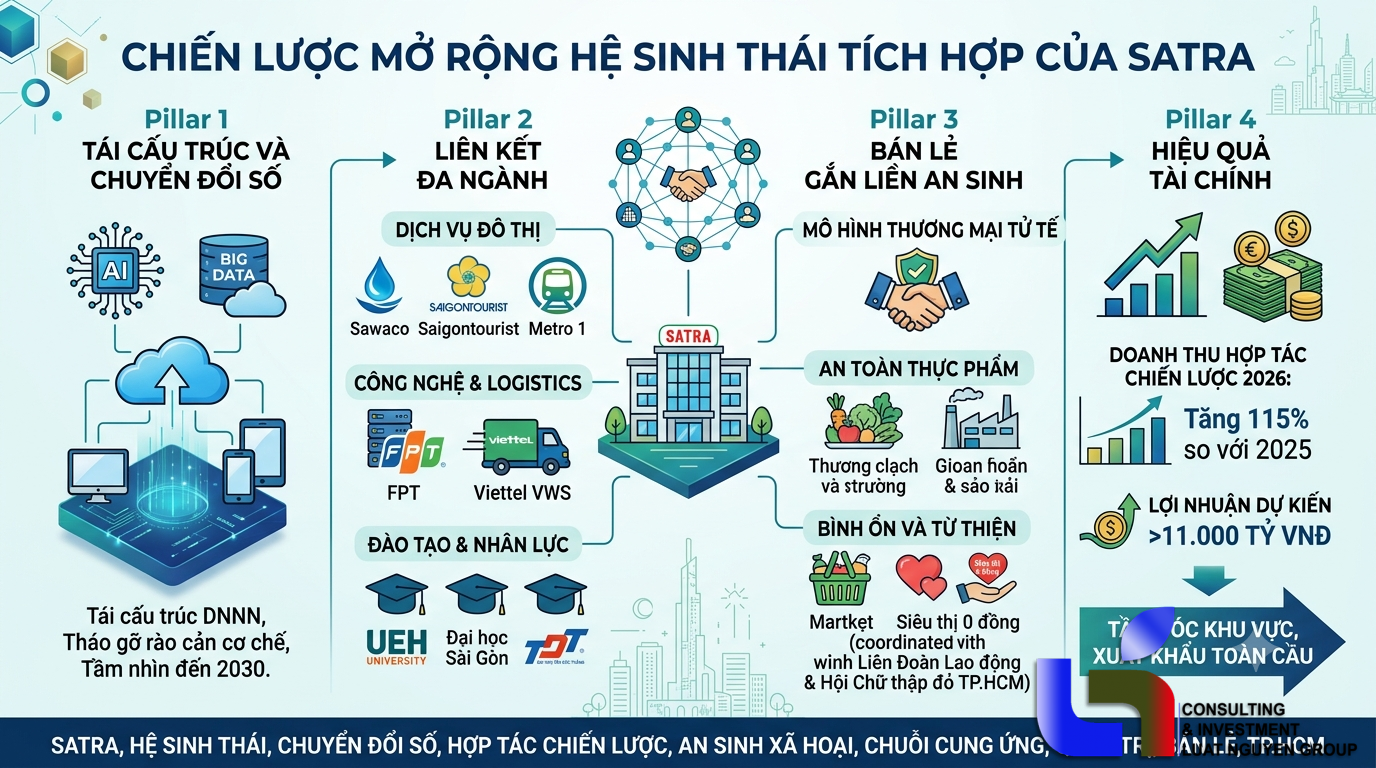 Chiến lược mở rộng hệ sinh thái tích hợp của SATRA