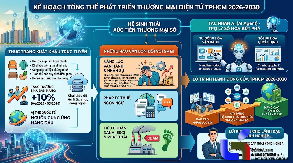 HCM thúc đẩy thương mại điện tử xuyên biên giới 2026-2030: Làn sóng AI trở thành động lực xuất khẩu mới