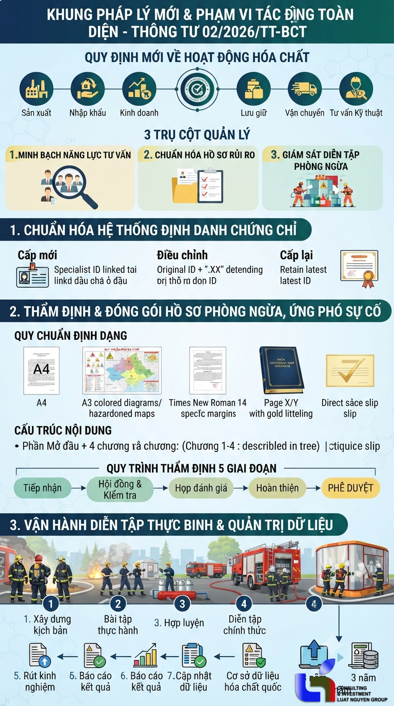 Quản lý an toàn hóa chất theo Thông tư 02/2026/TT-BCT